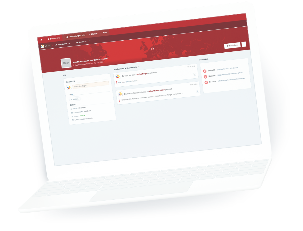 Redtree – io.connect Management – Mockup connect illustration
